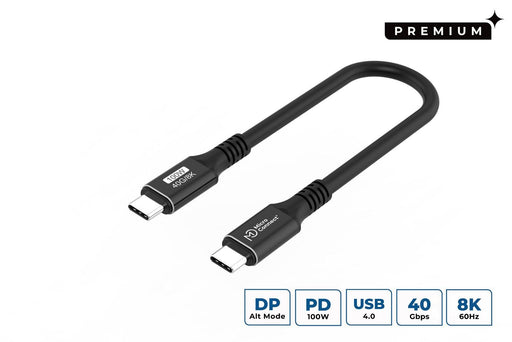EAN 5715328135574 - Microconnect USB4CC015 cable USB USB4 Gen 3x2 0,15 m USB C Negro imagen 1