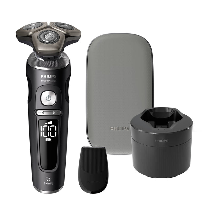 EAN 8720689004336 - Philips Shaver S9000 Prestige SP9840/32 afeitadora Máquina de afeitar de rotación Recortadora Gris imagen 3
