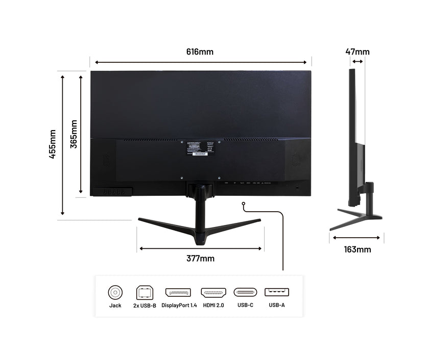 EAN 4589511172759 - JAPANNEXT JN-IPS27WQHDR-C65W pantalla para PC 68,6 cm (27") 2560 x 1440 Pixeles Wide Quad HD LCD Negro imagen 7
