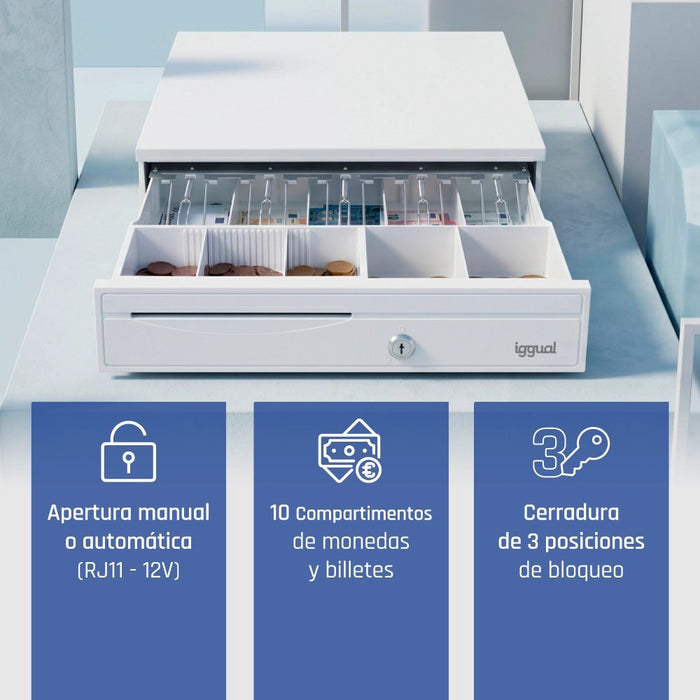 EAN 8435364318782 - iggual IRON-30PW Cajón de efectivo electrónico imagen 3
