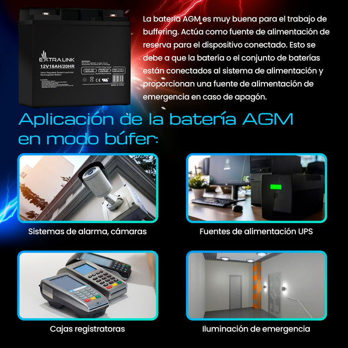 EAN 5902560366334 - Extralink AKUMULATOR BATTERY ACCUMULATOR AGM 12V 18AH - Batterie - 18.000 mAh Sealed Lead Acid (VRLA) 13, imagen 32