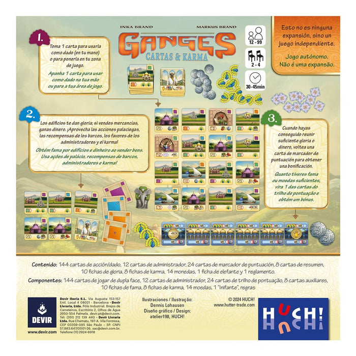 EAN 8436607945864 - Devir BGGANCAPS juego de tablero Ganges Cartas y Karma 30 min Juego De Cartas Estrategia imagen 3