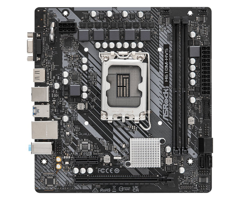 EAN 4710483936678 - Asrock H610M-HVS Intel H610 LGA 1700 micro ATX imagen 2