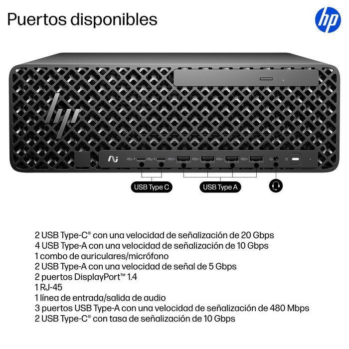EAN 0199896738392 - HP Z2 SFF G1i Workstation Desktop PC Wolf Pro Security Edition Intel Core Ultra 7 265 48 GB DDR5-SDRAM 1  imagen 4