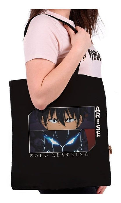 EAN 3665361170198 - ABYstyle SOLO LEVELING Algodón Negro Unisex Bolso grande imagen 2