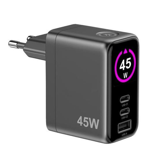EAN 8021735224501 - Celly TCSCREEN2C1A45W cargador de dispositivo móvil Universal Negro Corriente alterna Carga rápida Interi imagen 2