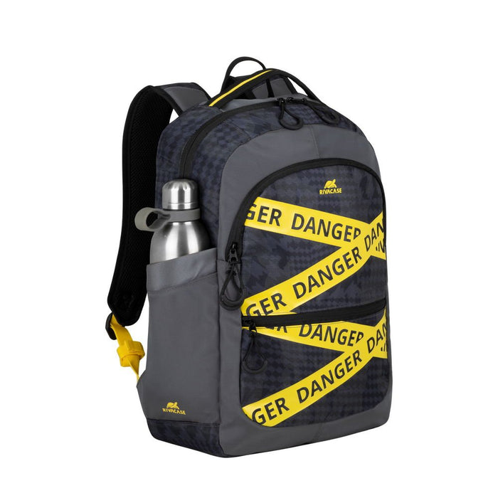 EAN 4260709010472 - Rivacase Erebus 39,6 cm (15.6") Mochila Camuflaje, Gris, Amarillo imagen 5