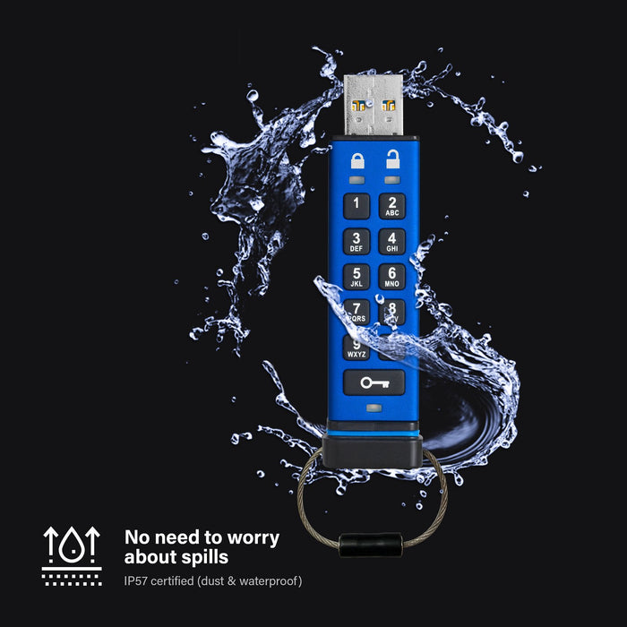 EAN 5060220251137 - iStorage datAshur Pro unidad flash USB USB tipo A 3.2 Gen 1 (3.1 Gen 1) Azul imagen 3