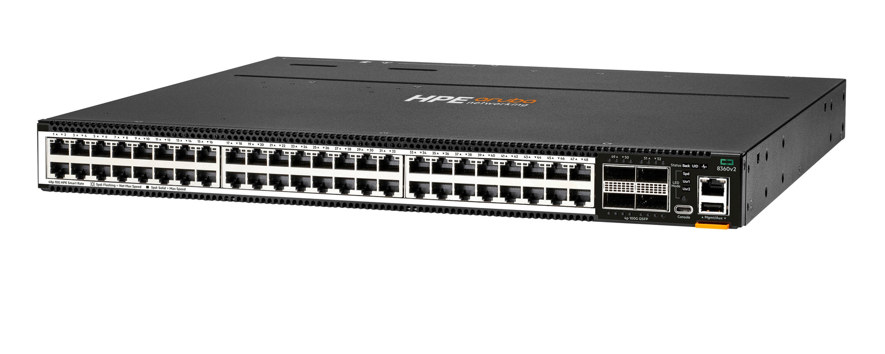 EAN 190017590943 - HPE Aruba Networking CX 8360-48XT4C v2 48p 1G/10GBase-T 4p 100G QSFP28 FB 3 Fans 2AC Bundle imagen 2