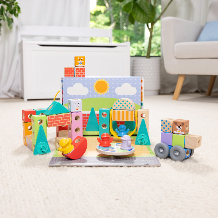 EAN 0681147005525 - Melissa & Doug MDT BBN Blockables Town Pyst GML imagen 8