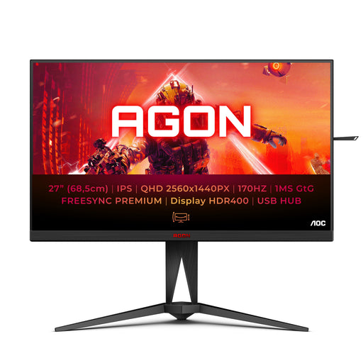EAN 4038986180467 - AOC AG275QX/EU pantalla para PC 68,6 cm (27") 2560 x 1440 Pixeles Quad HD Negro, Rojo imagen 1