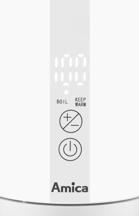 EAN 5906006941413 - Amica KF 6011 Digital tetera eléctrica 1,5 L 2200 W Blanco imagen 9