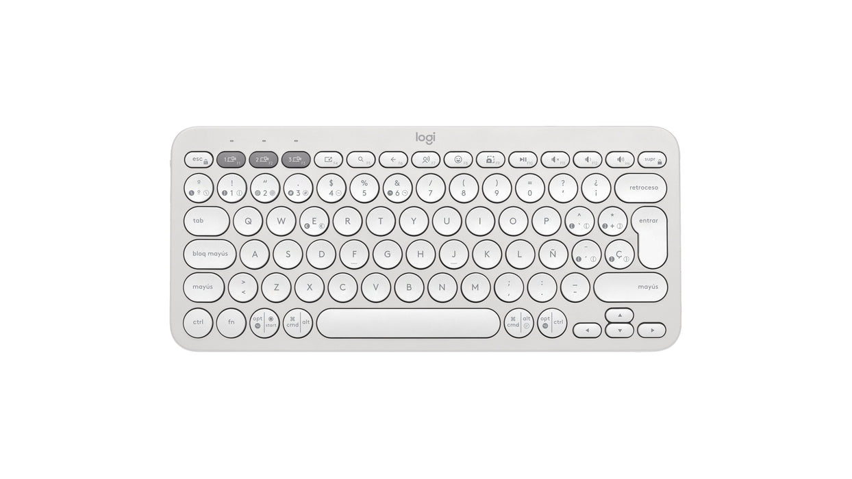 EAN 5099206111226 - Logitech 920-011828 teclado Universal Bluetooth QWERTY Español Blanco imagen 1