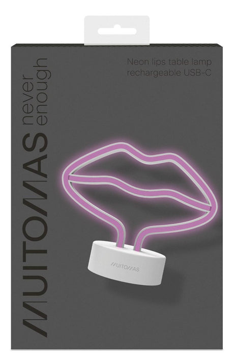 EAN 8021735224358 - Muitomas NEONLIPSC lámpara de mesa Neon F Blanco imagen 1