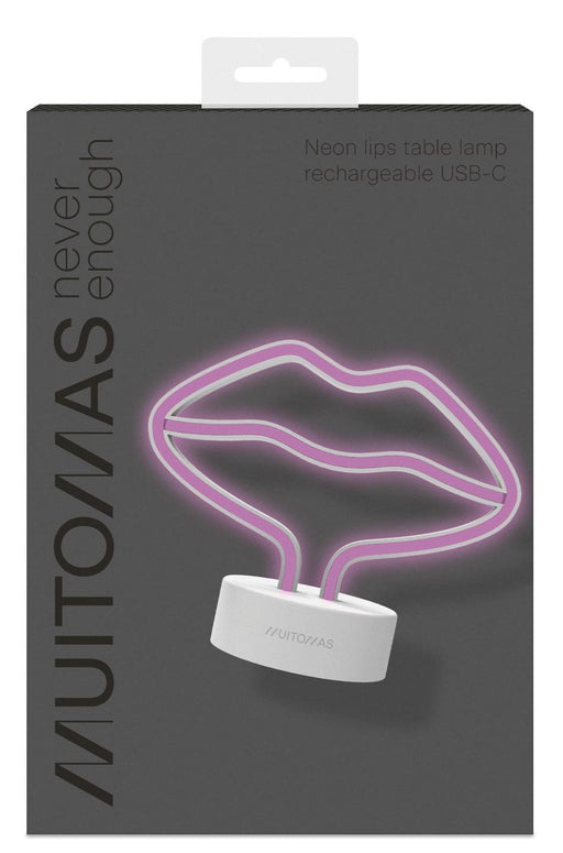 EAN 8021735224358 - Muitomas NEONLIPSC lámpara de mesa Neon F Blanco imagen 1