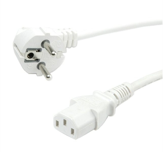 EAN 7630049613096 - VALUE 19.99.1016 cable de transmisión Blanco 0,6 m CEE7/7 IEC 320 imagen 1