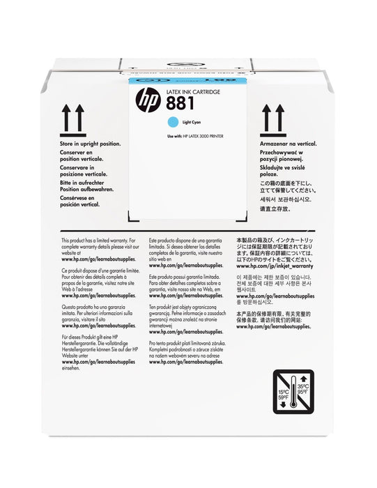 EAN 887758106686 - HP 881 5-liter Light Cyan Latex Ink Cartridge cabeza de impresora Inyección de tinta térmica imagen 1