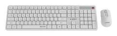 EAN 8716309137041 - Gembird KBS-WMS-01-W teclado Ratón incluido Oficina RF inalámbrico QWERTY Internacional de EE.UU. Blanco imagen 2