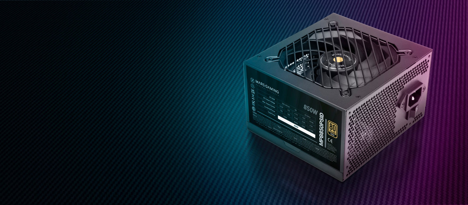 EAN 8435693115915 - Mars Gaming MPB850PSID unidad de fuente de alimentación 850 W 24-pin ATX ATX Negro imagen 8