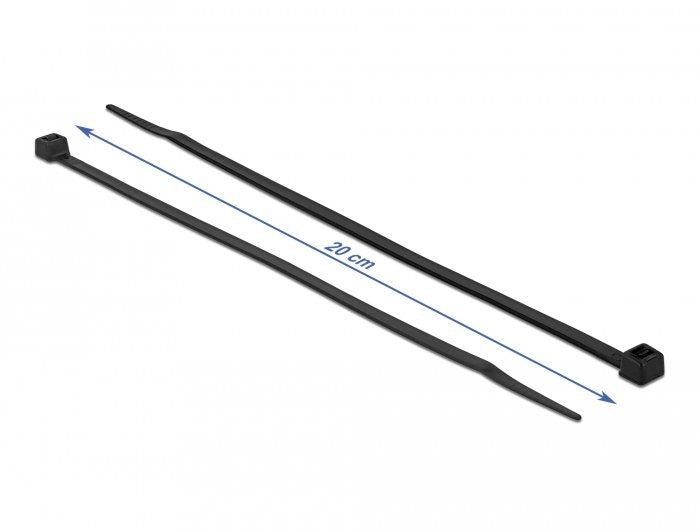 EAN 4043619195596 - DeLOCK 19559 presilla Brida de entrada paralela Poliamida Negro 100 pieza(s) imagen 2