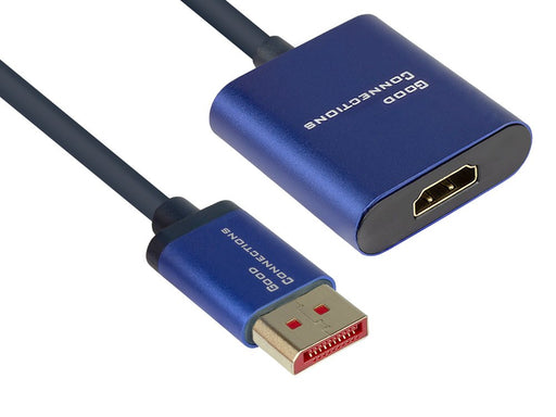 EAN 4014619709151 - Alcasa DP-AD07 adaptador de cable de vídeo 0,2 m DisplayPort HDMI Azul imagen 1