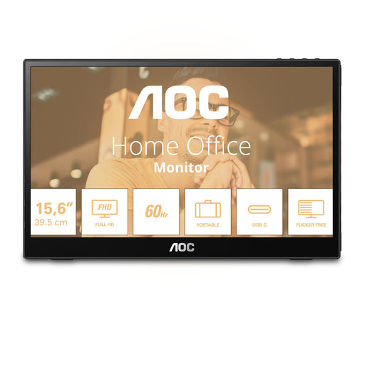 EAN 4038986151313 - AOC 16T3EA monitor o TV portátil Negro 39,6 cm (15.6") 1920 x 1080 Pixeles imagen 2