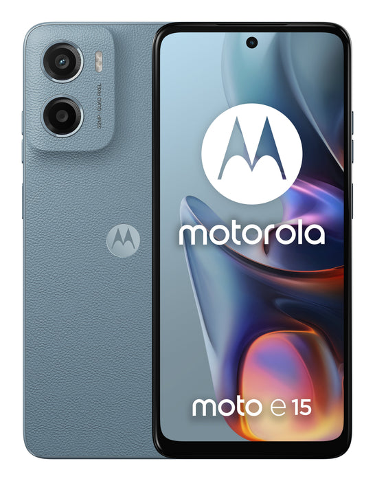 EAN 840023281426 - Motorola moto e15 16,9 cm (6.67") SIM doble Android 14 Go edition 4G USB Tipo C 2 GB 64 GB 5200 mAh Azul imagen 2