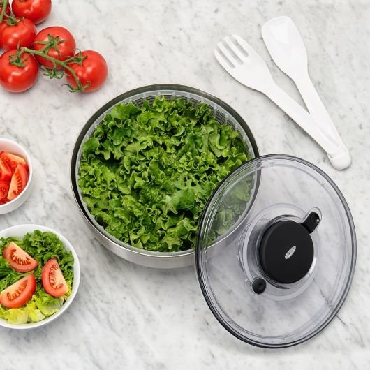 EAN 719812018294 - OXO 1071497 escurridor de ensalada Acero inoxidable Botón imagen 8
