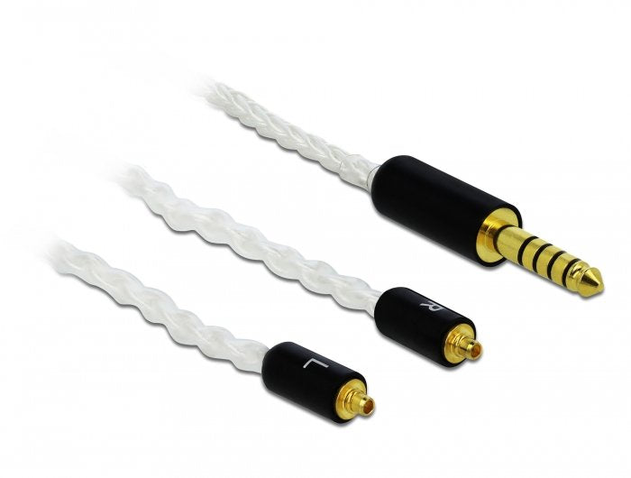EAN 4043619858460 - DeLOCK 85846 cable de audio 1,2 m 4.4mm 2x MMCX Blanco imagen 1
