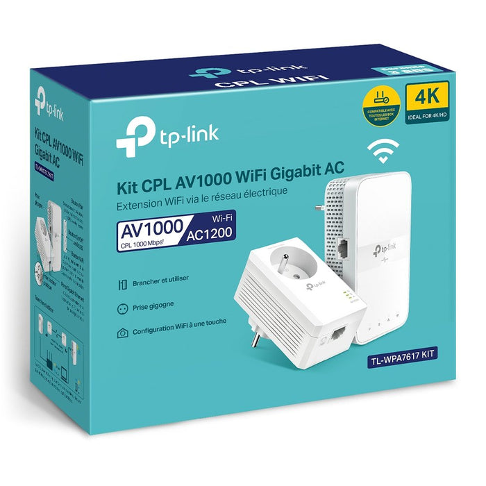 EAN 6935364010805 - TP-Link TL-WPA7617 KIT 1200 Mbit/s Ethernet Wifi Blanco 2 pieza(s) imagen 3