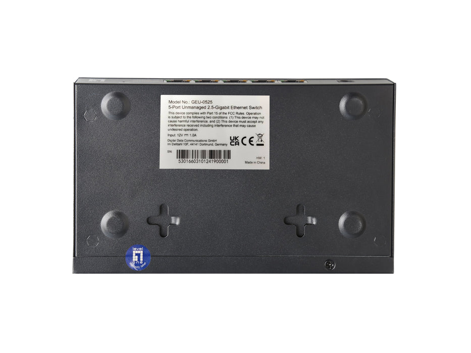 EAN 4015867237793 - LevelOne GEU-0525 switch No administrado 2.5G Ethernet (100/1000/2500) Negro imagen 5