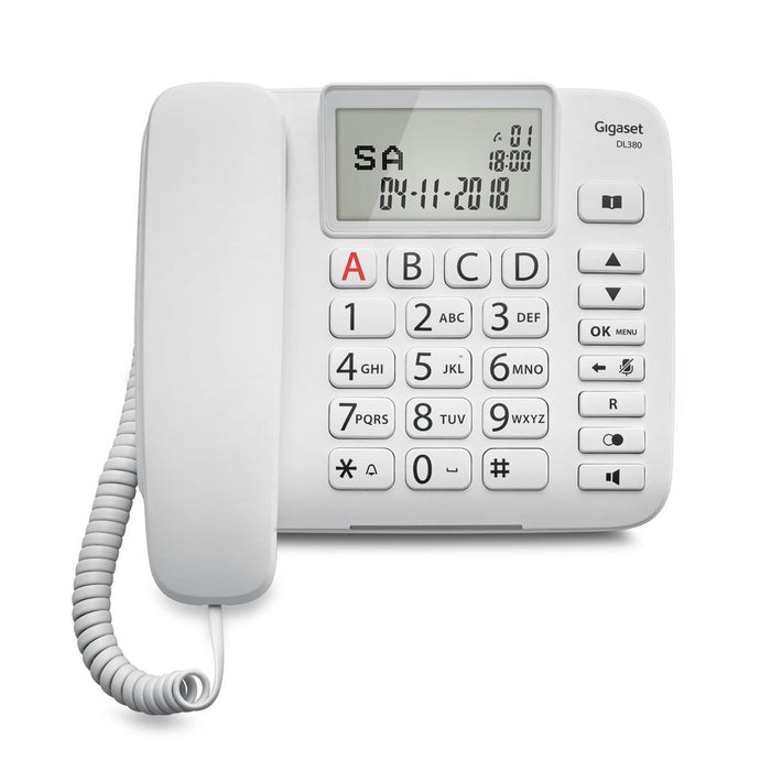 EAN 4250366856643 - Gigaset DL380 Teléfono analógico Identificador de llamadas Blanco imagen 8