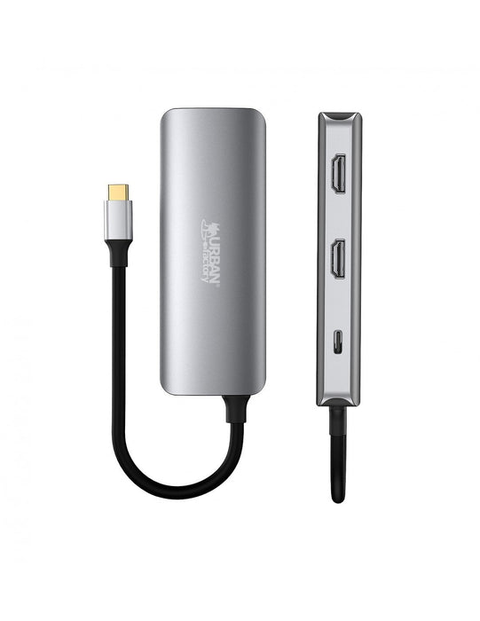 EAN 0888225023697 - Urban Factory MHC55UF base para portátil y replicador de puertos Alámbrico USB 3.2 Gen 1 (3.1 Gen 1) Type imagen 7