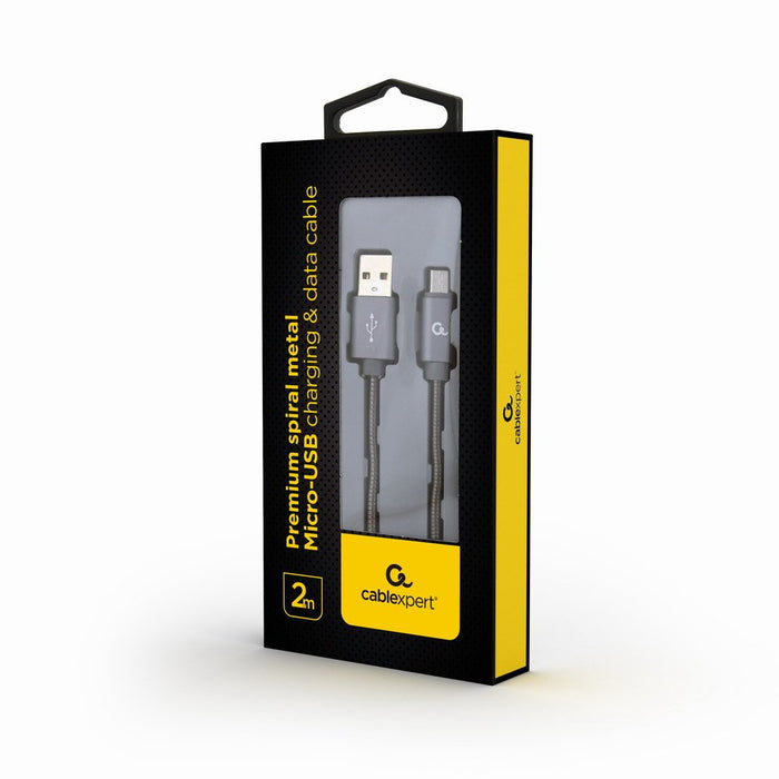 EAN 8716309108164 - Cablexpert CC-USB2S-AMMBM-2M-BG cable USB USB 2.0 USB A Micro-USB B Gris imagen 2