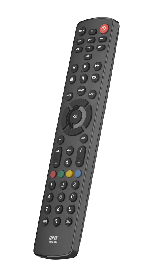 EAN 8716184065040 - One For All Basic Contour 8 mando a distancia IR inalámbrico TV, Receptor de televisión, DVD/Blu-ray, Alt imagen 2