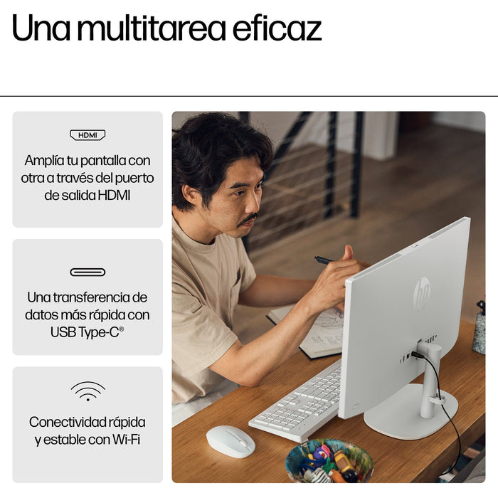 EAN 0198122953929 - HP 22-dg0025ns Intel® N N100 54,5 cm (21.4") 1920 x 1080 Pixeles PC todo en uno 8 GB DDR5-SDRAM 256 GB SS imagen 10