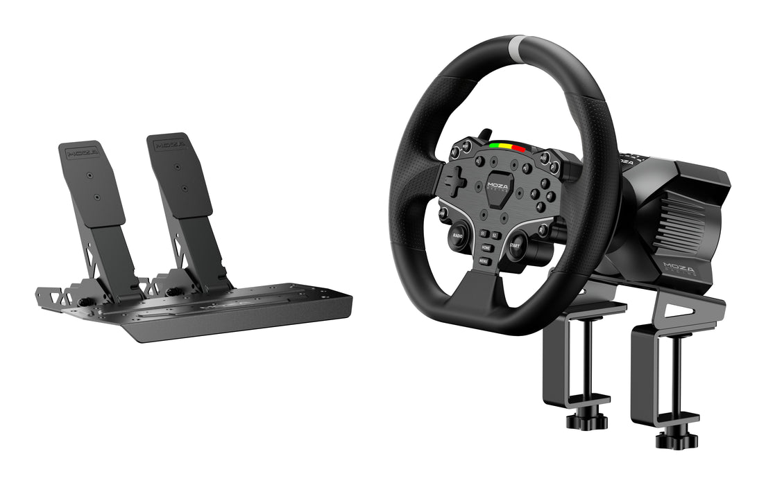 EAN 6973137270711 - Moza Racing RS074 mando y volante Negro Bluetooth/USB Volante + Pedales Digital PC imagen 1