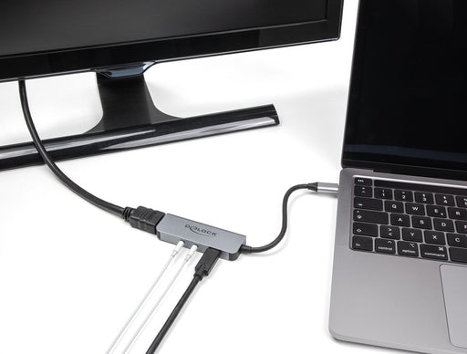 EAN 4043619610648 - DeLOCK 61064 hub de interfaz USB 3.2 Gen 1 (3.1 Gen 1) Type-C Gris imagen 2