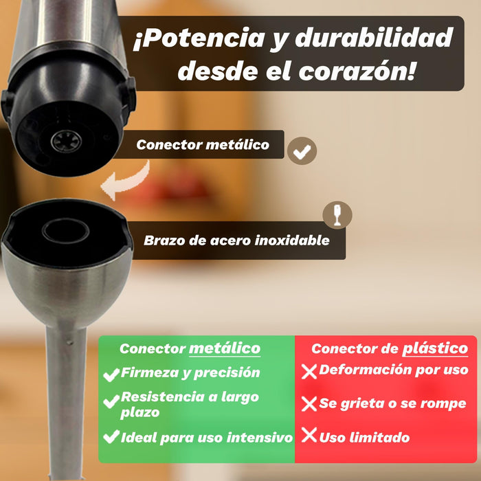 EAN 8426156018867 - Grunkel BM-1500SET batidora Batidora de mano 1500 W Acero inoxidable, Negro imagen 4