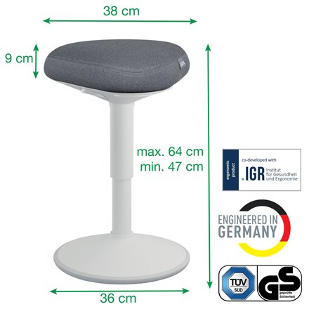 EAN 4002432138401 - Leitz 65440085 silla de oficina y de ordenador Asiento acolchado imagen 8
