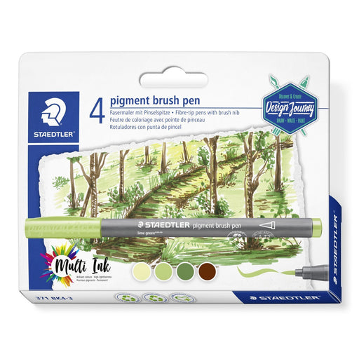 EAN 4007817102473 - Staedtler pigment brush pen 371 rotulador Amarillo 1 pieza(s) imagen 1