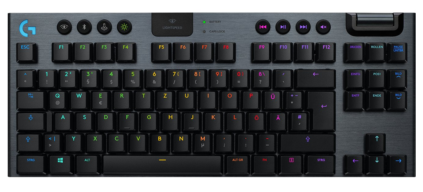EAN 5099206088757 - Logitech G 920-009496 teclado Juego RF Wireless + Bluetooth QWERTZ Alemán Carbono imagen 8
