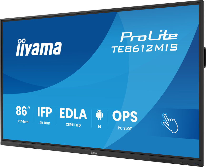 EAN 4948570125500 - iiyama TE8612MIS-B4AG pantalla de señalización Panel plano interactivo 2,17 m (85.6") LCD Wifi 400 cd / m imagen 3