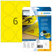 EAN 4008705080354 - HERMA 8035 etiqueta de impresora Amarillo Etiqueta para impresora autoadhesiva imagen 1
