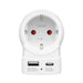 EAN 4047443553751 - Hama EU to UK adaptador de enchufe eléctrico Tipo G (RU) Tipo C (Euroconcexión) + Tipo F Blanco imagen 4