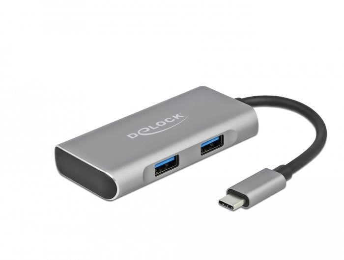 EAN 4043619632619 - DeLOCK 63261 hub de interfaz USB 3.2 Gen 2 (3.1 Gen 2) Type-C 10000 Mbit/s Negro, Gris imagen 1
