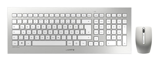 EAN 4025112087448 - CHERRY DW 8000 teclado Ratón incluido Oficina RF inalámbrico QWERTZ Alemán Plata, Blanco imagen 1
