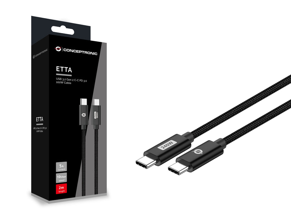 EAN 4015867237922 - Conceptronic ETTA03B12 cable USB USB 2.0 1,2 m USB C Negro imagen 3