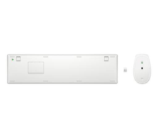 EAN 0197497587586 - HP 655 Wireless Keyboard and Mouse Combo White teclado Ratón incluido Universal RF inalámbrica + USB Blan imagen 2