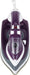 EAN 8421078033493 - JATA PL221C plancha Plancha a vapor Suela Ceramic Ultra Glide 2400 W Gris, Púrpura, Blanco imagen 2